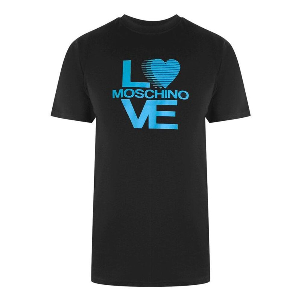 Love Moschino Mens Love Cotton T-Shirt / Black